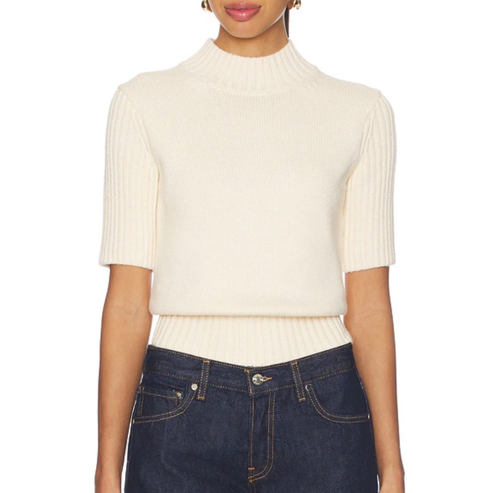 Lovers + Friends Cream Turtleneck Sweater